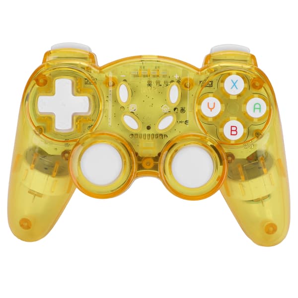 Trådløs Spilcontroller Beskyttende Skal ABS Gamepad Transparent Gul Multi Farve Tilbehør
