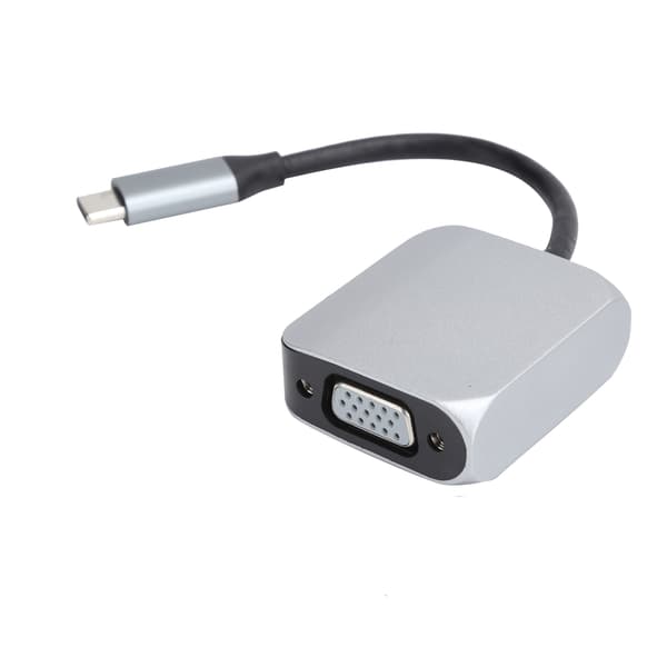 USB C til HDMI VGA Hub Dockingstasjon Adapter 1080P Plug and Play