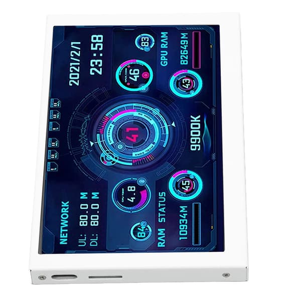 5-tommers Dator Temperatur Monitor IPS USB Mini Skjerm PC Sensor Panel Display CPU GPU RAM Data Monitor for Windows