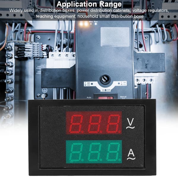 DL85-2041 Dubbel Display AC Spänningsströmmätare AC80-300V 0-50A med Strömtransformator
