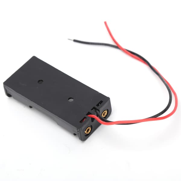 10 st 2x 3x AAA Batterihållare Plastlåda med Tråd