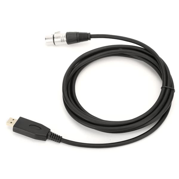 Professionelt USB Han til XLR Hun Mikrofonkabel 200cm