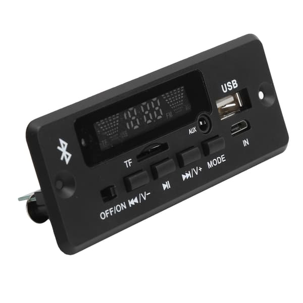 02CABT Universelt WAV-dekodningsmodul MP3-dekoderkort med Bluetooth-opkald Sort