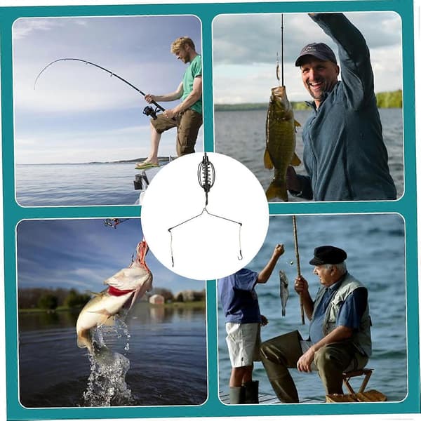 Synker og vægte karpefoder, 8 stk. 15g metal karpeagnsholder med fiskekrog, bærbar fjederfoderautomat
