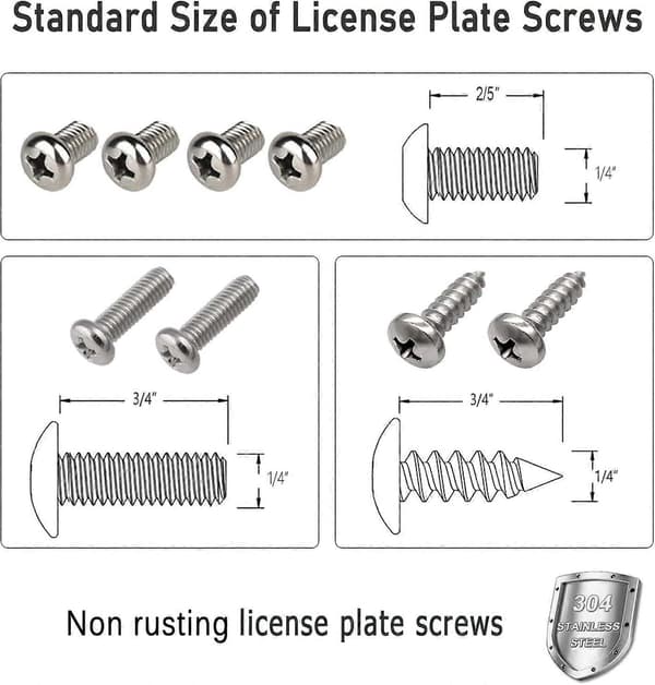 Nummerpladeholder til front - Monteringssæt til nummerplade foran, Universal kofanger bilskiltrammebeslagadapter med rustfrit stål With Thin Edge Frame