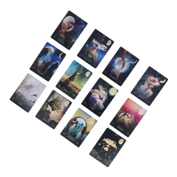 Fate Divination Tarot Bærbar Unikt Mønster Fortune Telling Tarotkort Festspil Gave