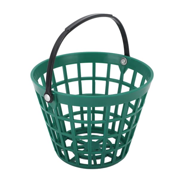 Grøn Nylon Plast Golfboldspand med Håndtag Kan Indeholde Op Til 25 Bolde