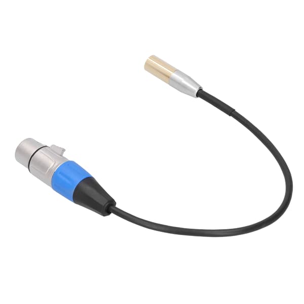 3-benet Mini Han til XLR Hun Audio Kabel Zinklegering Hus Kobberskal 30cm