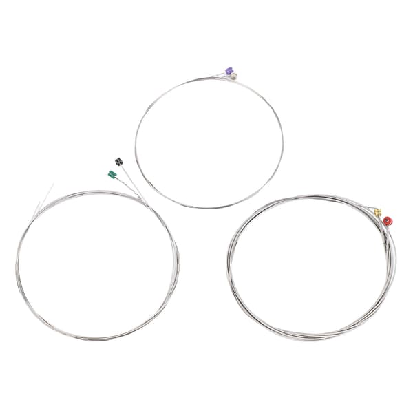 Elgitarrsträngar 6-strängars set ersättningssats nickel legering tillbehör silver
