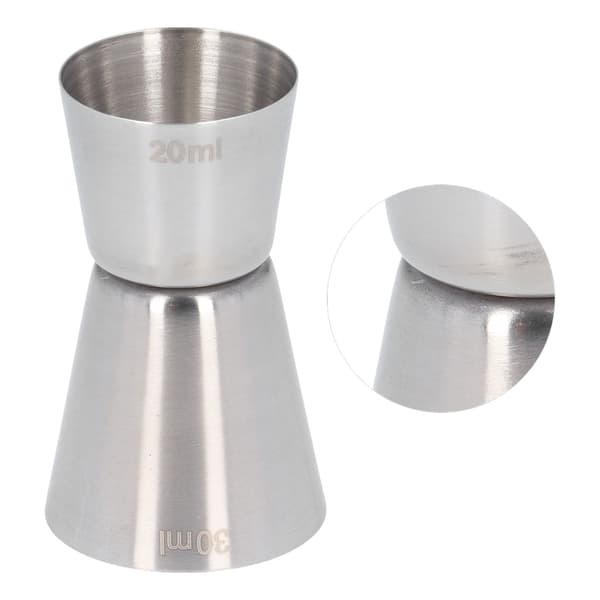 Dobbelt Cocktailmålebeger i Rustfritt Stål 20ml 30ml Bar Drikke