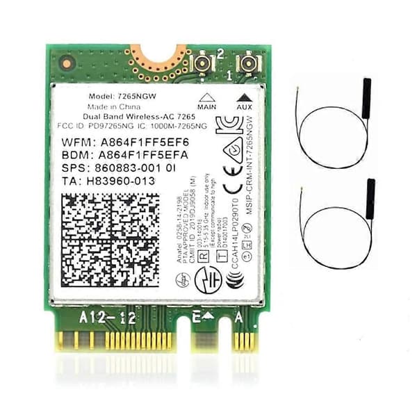 förIntel 7265NGW Dual-Band Wireless-AC 7265 1200 Mbps Bluetooth-kompatibel 4.2 M2