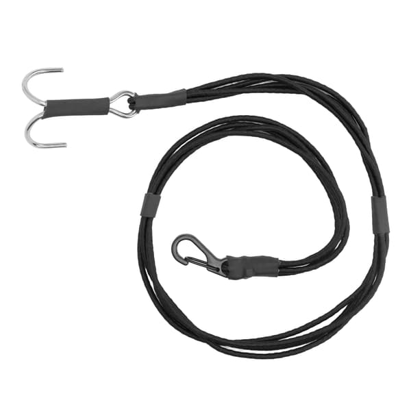 RC Crawler Kinetic Winch Strap Elastisk Rednings Træk Trailer Reb med Kroge til 1/10 1/8 Skala RC Bil Sort