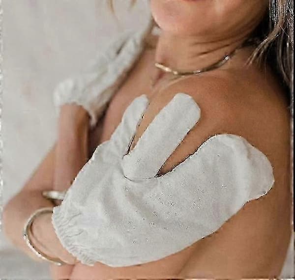 2025 Garshana Handsker Råsilke Massagehandsker Ayurvedisk Massage 1pc