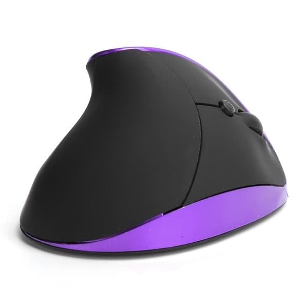 Trådlös Ergonomisk Vertikal Mus 3:e Generationen Högerhandsgrepp Kontor Gaming Dator Mus Lila