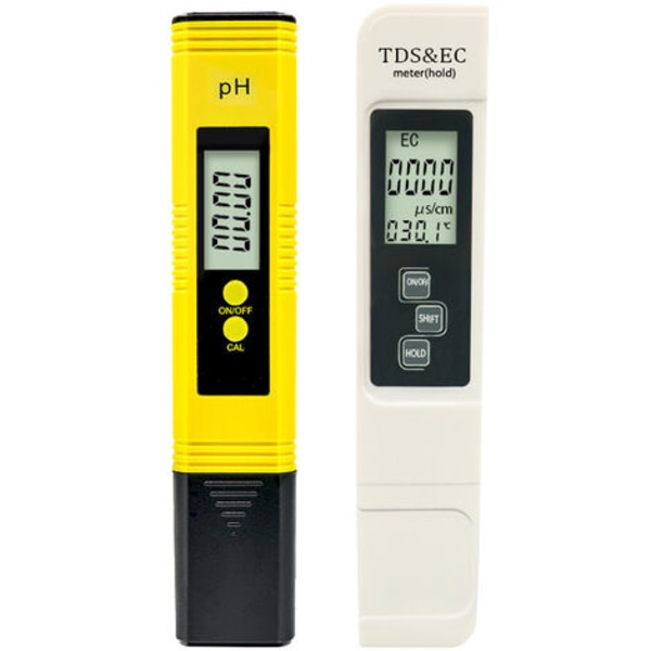 Vandkvalitetstester, pH-måler med 0,01 høj nøjagtighedsopløsning, TDS+EC+ termometer til drikkevand, akvarium, Swi