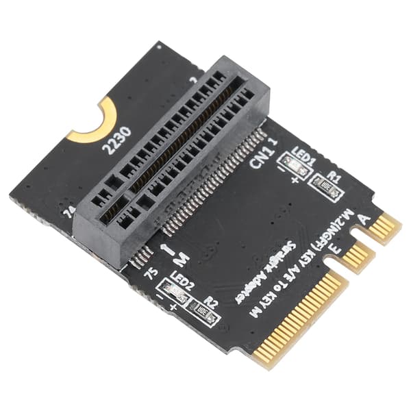 NVME SSD til M2 Key AE Vertikal Adapterkort 2280 Netværkskonverter