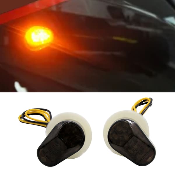 2 STK Motorcykel LED Blinklys Klar Linse Lys Indikator til Motorcykel