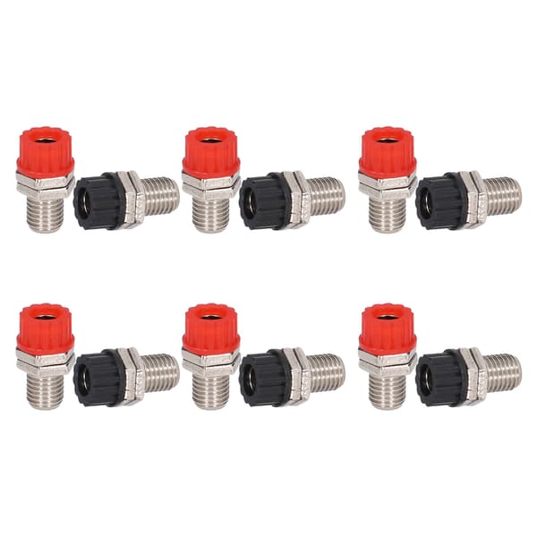 20 Sett Nikkelbelagt Messing 4mm Banan Socket Jack Connector Bindingspost Undervisningsinstrument Tilbehør