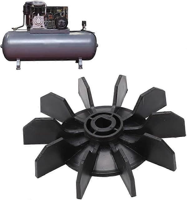 Udskiftning af luftkompressorventilator med 0,5 ID 10 impeller lineær motor, plastkøleventilatorblade til stempelluftpumpe