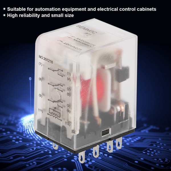 11-pin mini effekt mellomrelé elektromagnetisk relé 5A AC220V
