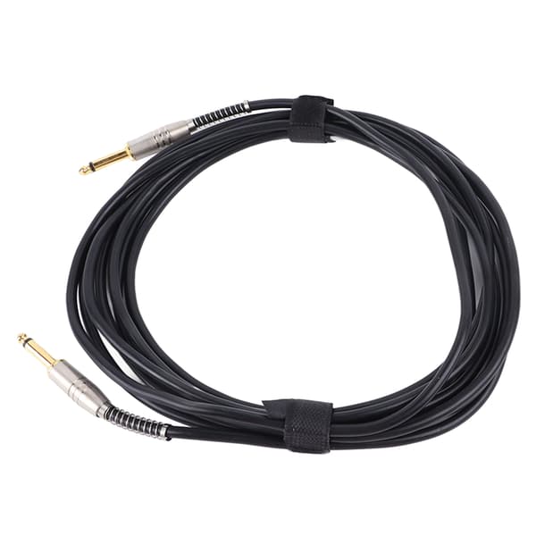Gitarreffektkabel 6,35 mm pedalanslutningskabel 5 m instrumenttillbehör för bas elgitarr