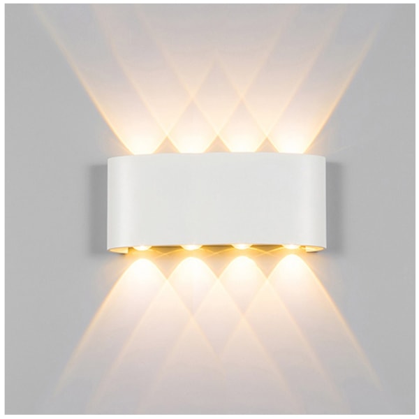 LED udendørs væglampe Indendørs og udendørs væglampe Menneskelig kropssensor (varmt hvidt lys)