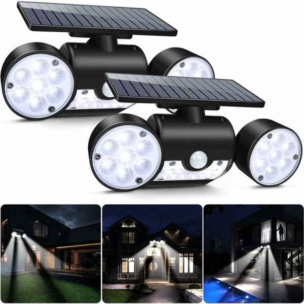 Solar Spotlight 2kpl ihmiskehon sensori Garden Street Light, sopii puutarhaan ja pihalle