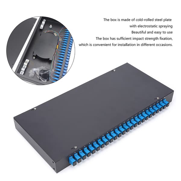 24 Kjerne 24 Port SC Fiber Patch Panel Optisk Terminalboks