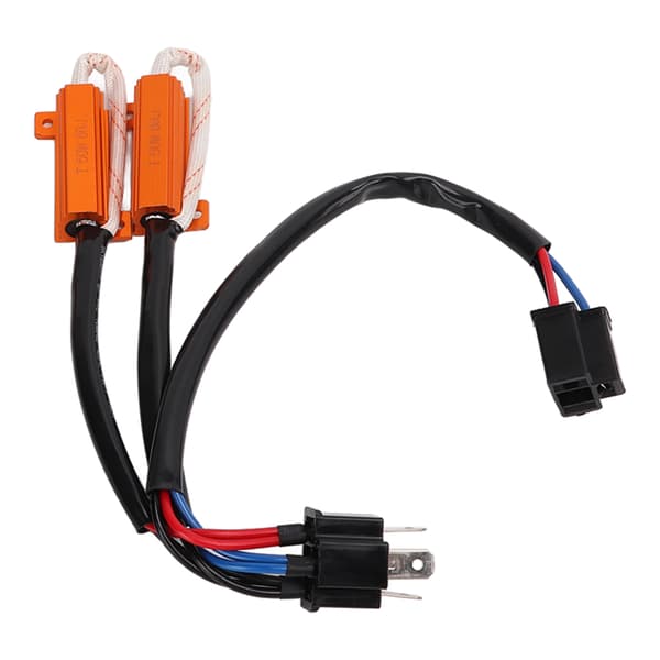 2 stk. H4 50W 8 Ohm LED Lastmotstand Feilfrie Lys Dekoding Feilsøking