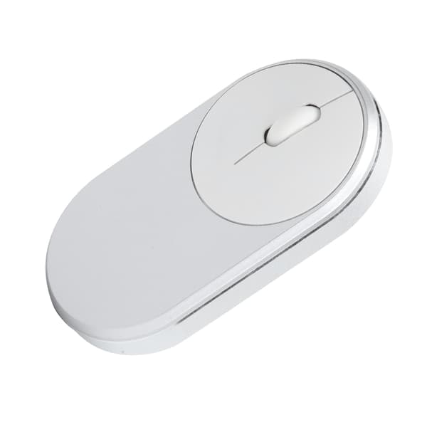 2.4GHz Trådløs Bluetooth Oppladbar Optisk USB Mus Sølvgrå Notebook Kontortilbehør