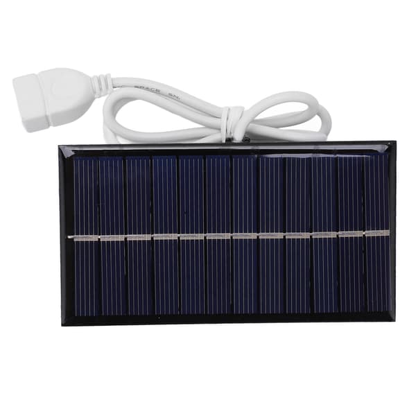 1W 6V Solcellsladdningspanel Bärbar DIY Solcellskort för Mobiltelefon Hembelysning