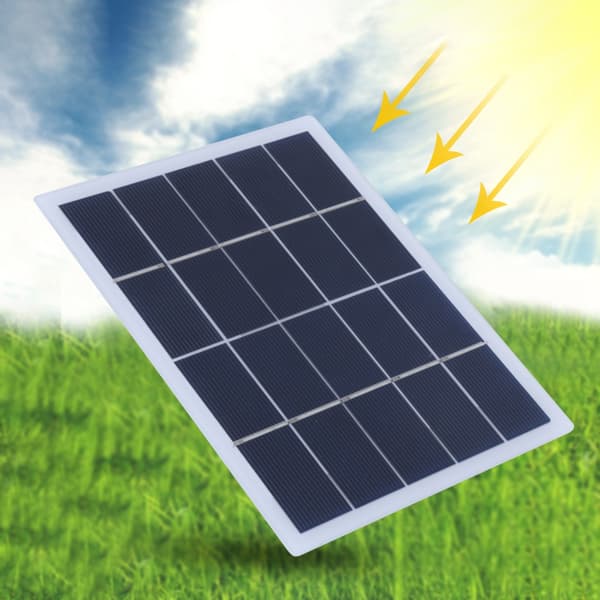 3W 5V Polykristallin Kisel Solpanel Solcellslaminat DIY DC Utgångsladdare Batteri