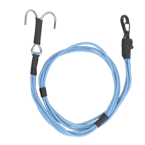 RC Crawler Kinetic Winch Strap Elastisk Räddningsbogsering Trailer Rep med Krokar för 1/10 1/8 RC Bil Blå