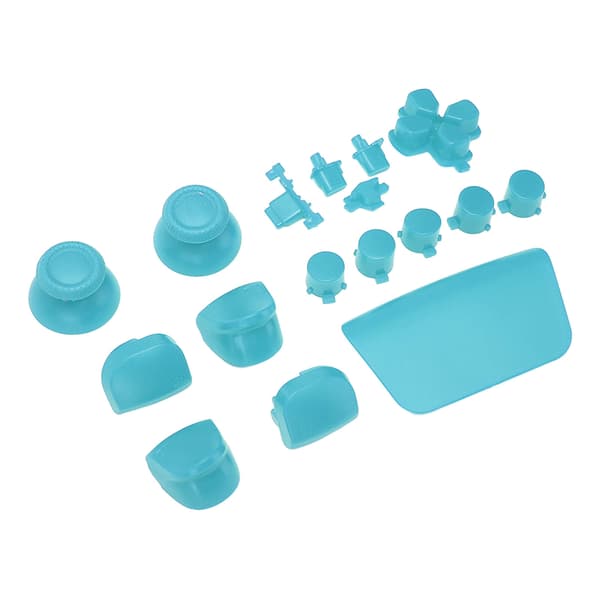 16 stk. PS5 Controller Udskiftningsknapper Thumbstick Triggere Lyseblå
