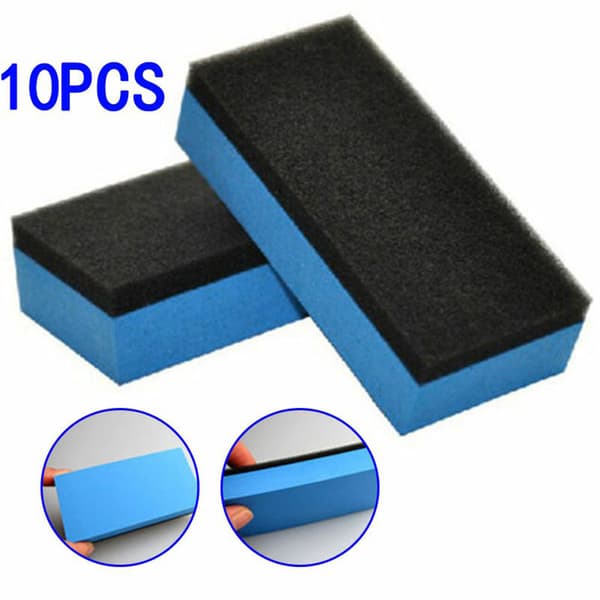 10 st Bil Keramisk Beläggning Svamp Glas Nano Vax Applikator Pads