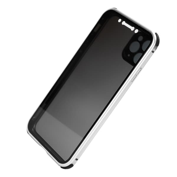 AntiPeep Magnetisk Adsorpsjon Telefondeksel Dobbeltsidig Glassdeksel for iPhone 11 Pro Max