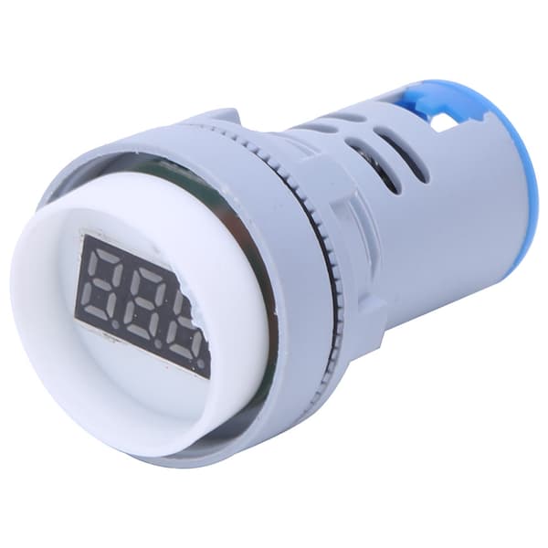 LED Indikatorlys Digitalt Display Voltmeter AC 60V til 500V Spenningsmåler Blå
