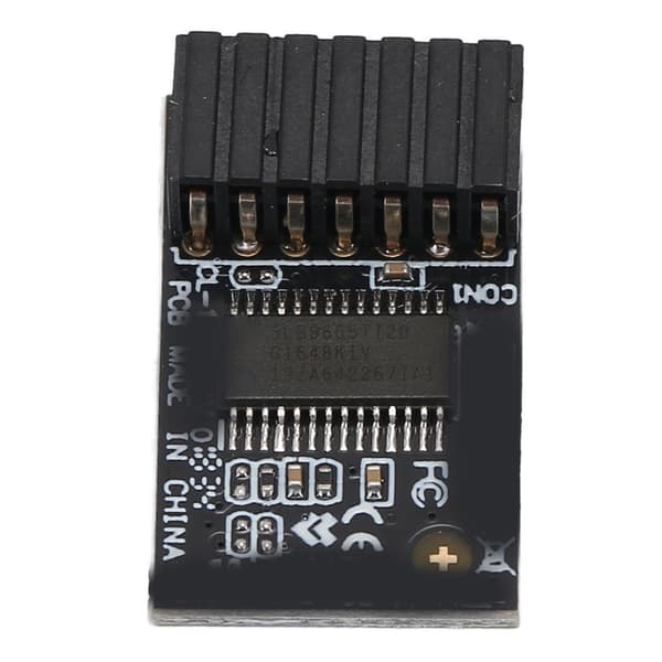 TPM 2.0 Modul LPC 14Pin Sikker Lagring Kryptering Sikkerhetskort for ASUS Hovedkort Windows 10 11