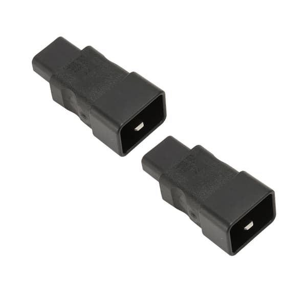 2 STK IEC320 C20 til IEC320 C13 Strømadapter Plug and Play for UPS PDU Server Socket