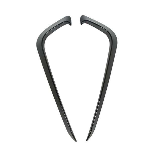 2 stk. Front Tåkelys Rammer Støtfanger Spoiler Trim Blank Svart Deksel Splitter Diffuser for B7 Sedan 2011 2015
