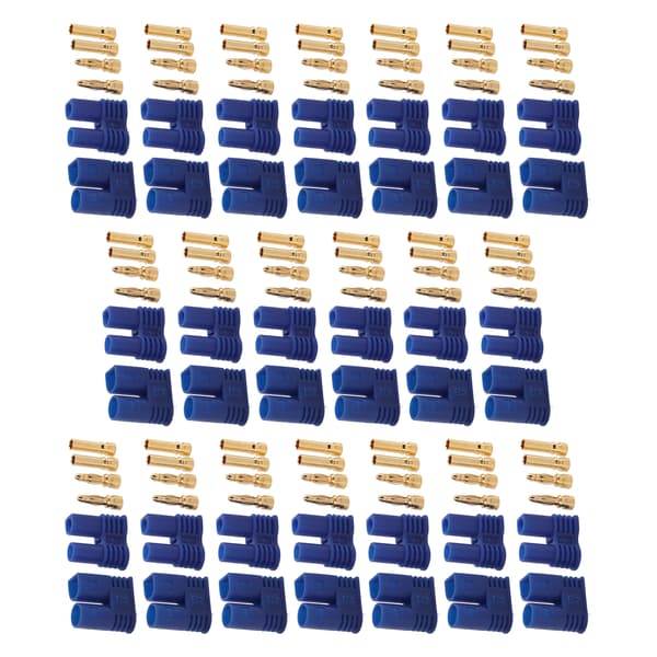 20 Sæt EC2 Batteristikforbindelser Hun Han Adapter til RC Lipo Batteri