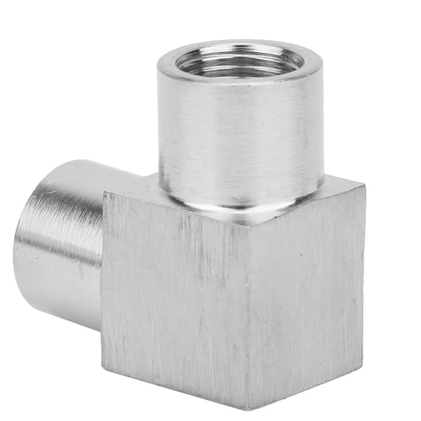BSPP Dobbelt Indvendigt Gevind Albueforbindelse Retvinklet Rørfitting Adapter til Vand Luft Olie 1/8in