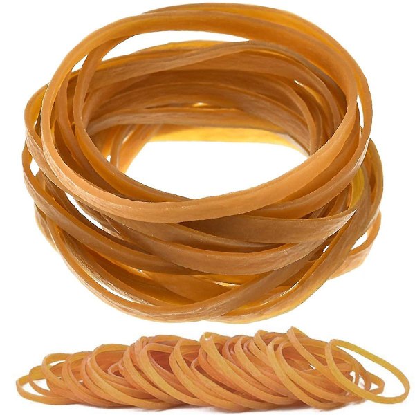 Gummiband 100 st töjbara elastiska gummiband för allmänt bruk Elastiska töjbara band Rejäla gummiband för hem- eller kontorsbruk