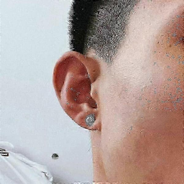 SpiderMan Maske Design Pave Øreringe 925 Sterling Sølv Statement Smykker til Mænd og Kvinder 3