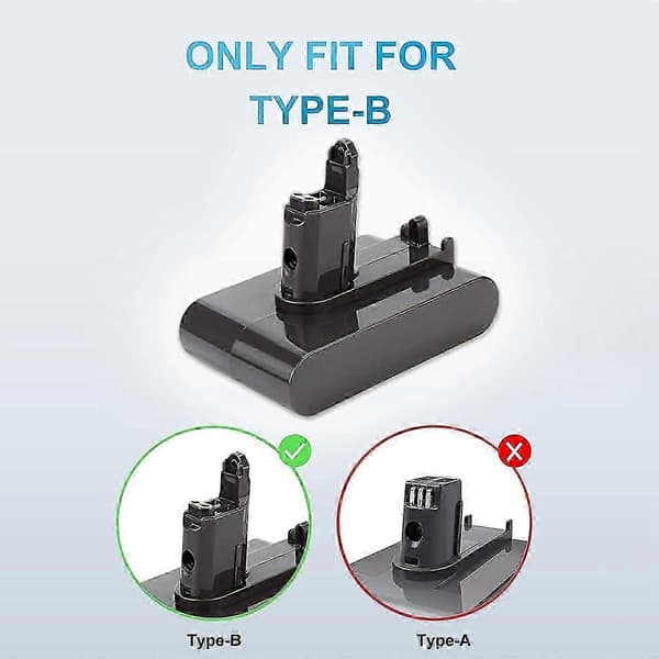 22.2V Erstat DC34 Li-Ion Støvsugerbatteriadapter+Filter til DC35 DC45 DC31 DC34 DC44 DC31/DC35 Animal