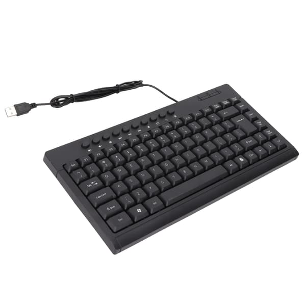 Mini 95 Taster Kablet USB Lille Tastatur til Hjemmekontor Desktop Computer Laptop Sort