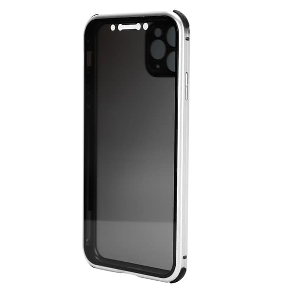 AntiPeep Magnetisk Adsorpsjon Telefondeksel Dobbeltsidig Glassdeksel for iPhone 11 Pro Max