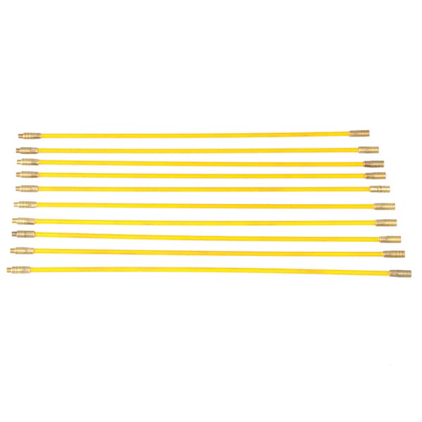 10 stk. 4 mm Glasfiber Elektrisk Kabeltrækker Push Pull Wire Kabel Sæt