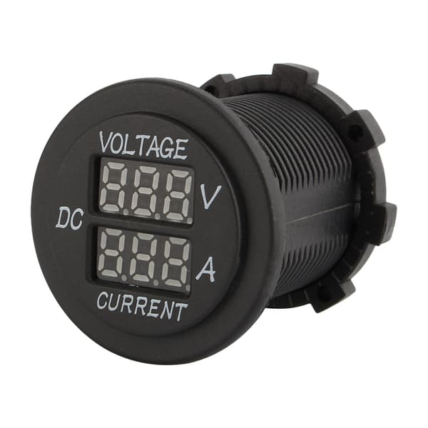 12V 24V DC Dobbelt LED Digital Voltmeter Amperemeter til Bil Motorcykel