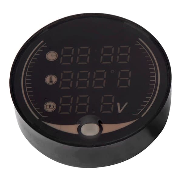 3 i 1 Motorcykel Digital Termometer Voltmeter Klocka Temperaturmätare